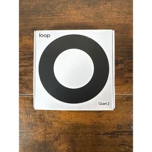 Loop Quiet 2 Earplugs Noise Reduction for Sleep Focus Travel White Black Case